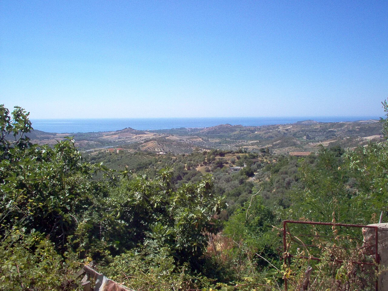 Stignano: veduta del litorale